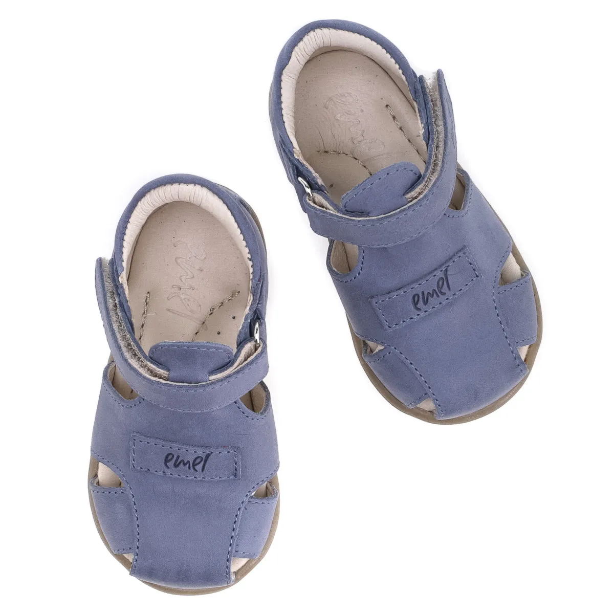 (2199-17) Emel blue closed sandals