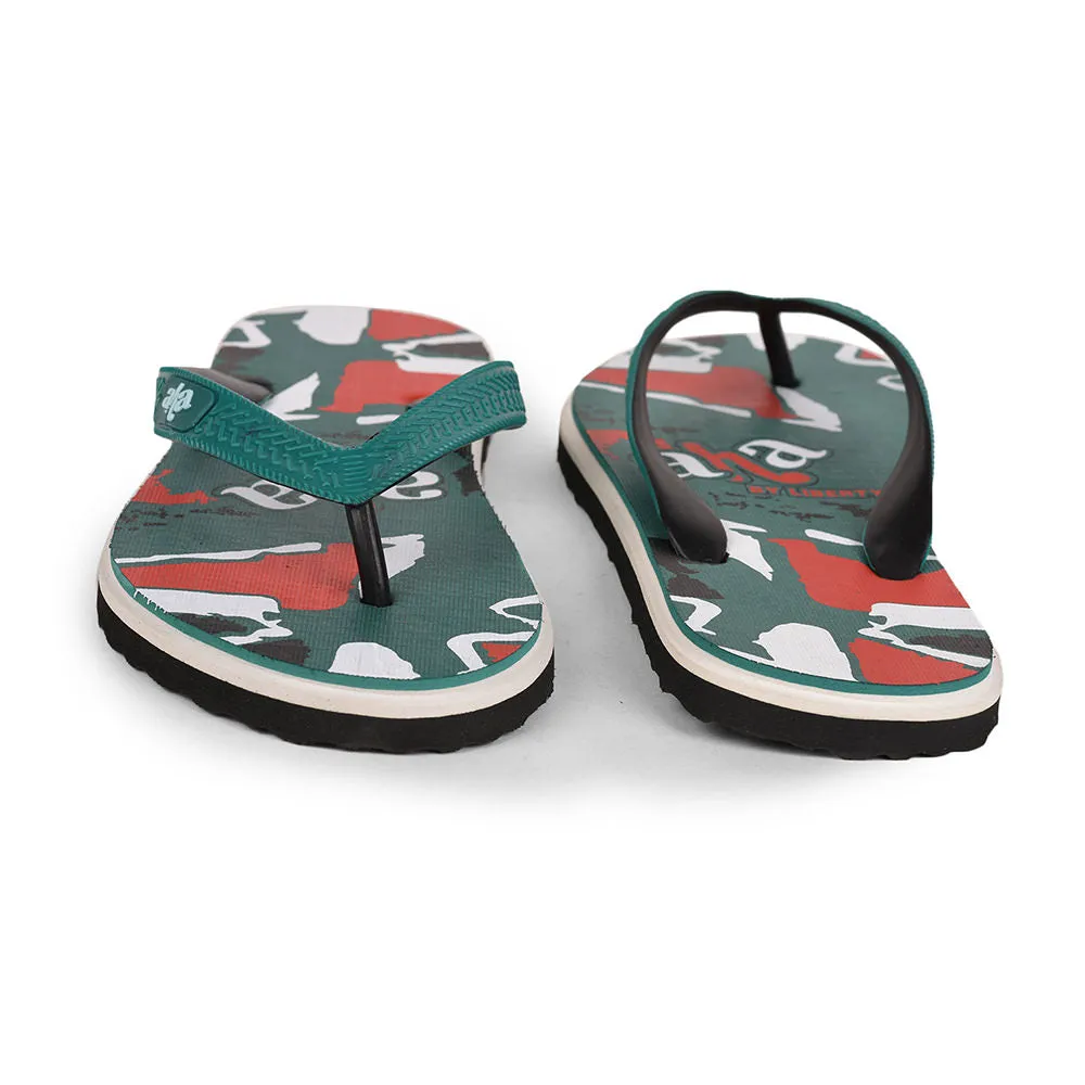 A-HA By Liberty AHA-28 Green Flip-Flops For Men