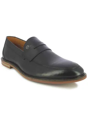 Alberto Torresi Carlisle Men's Black Penny Loafers