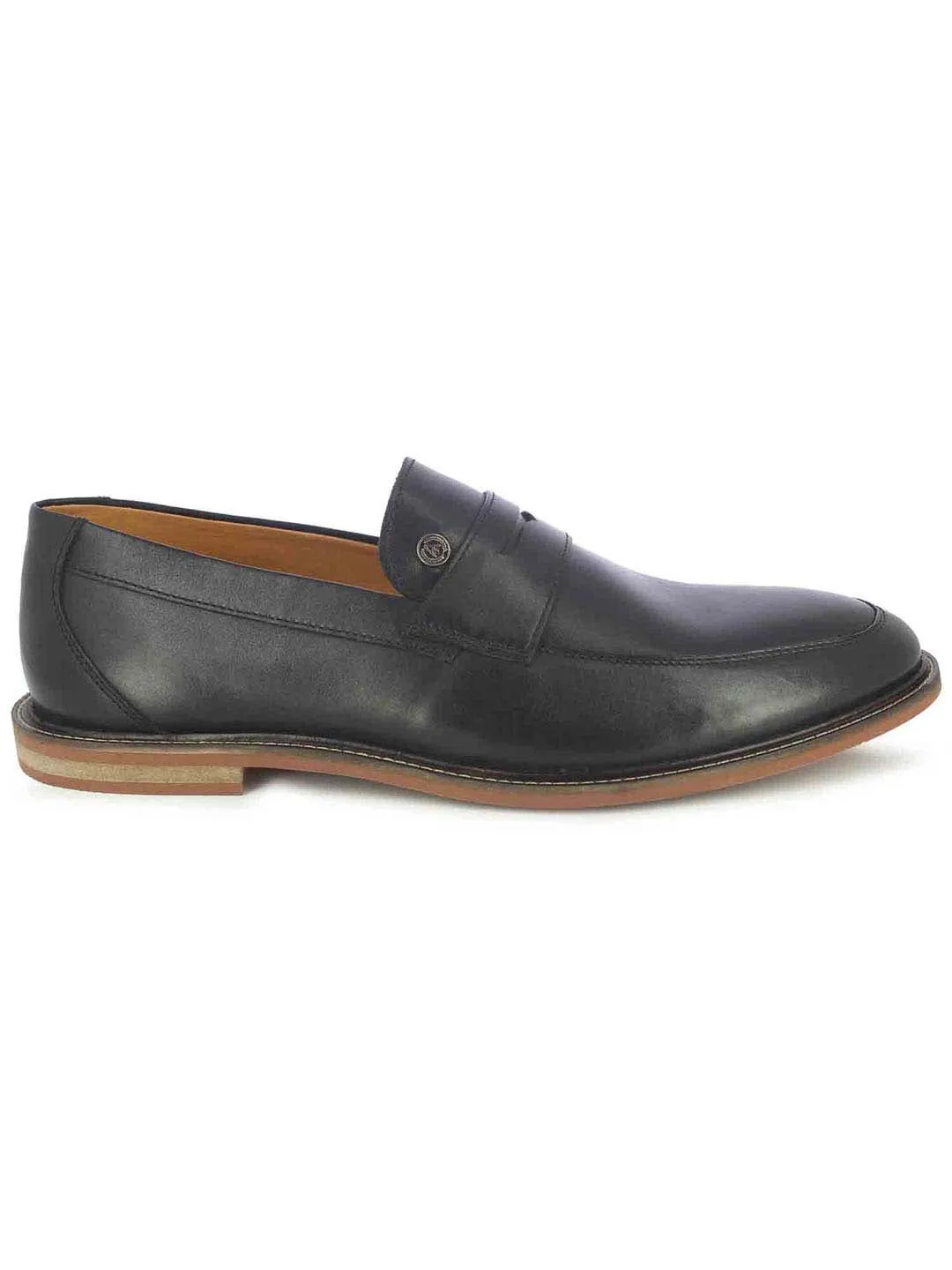 Alberto Torresi Carlisle Men's Black Penny Loafers