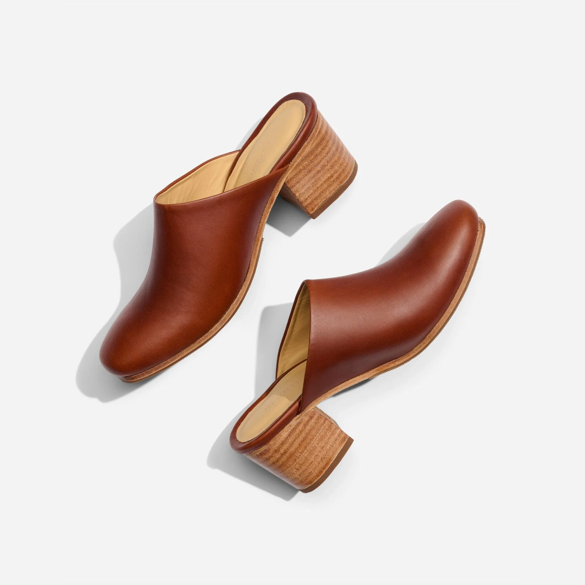 All-Day Heeled Mule Brandy