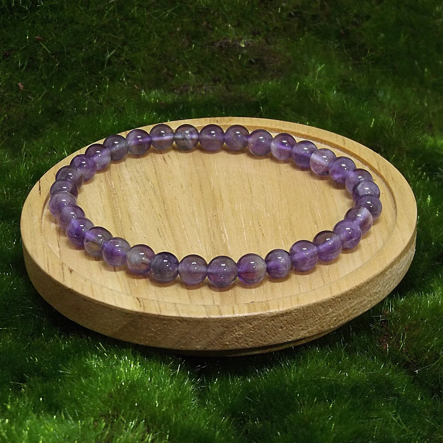 Amethyst Gemstone Healing Bracelet for Stress and Cravings