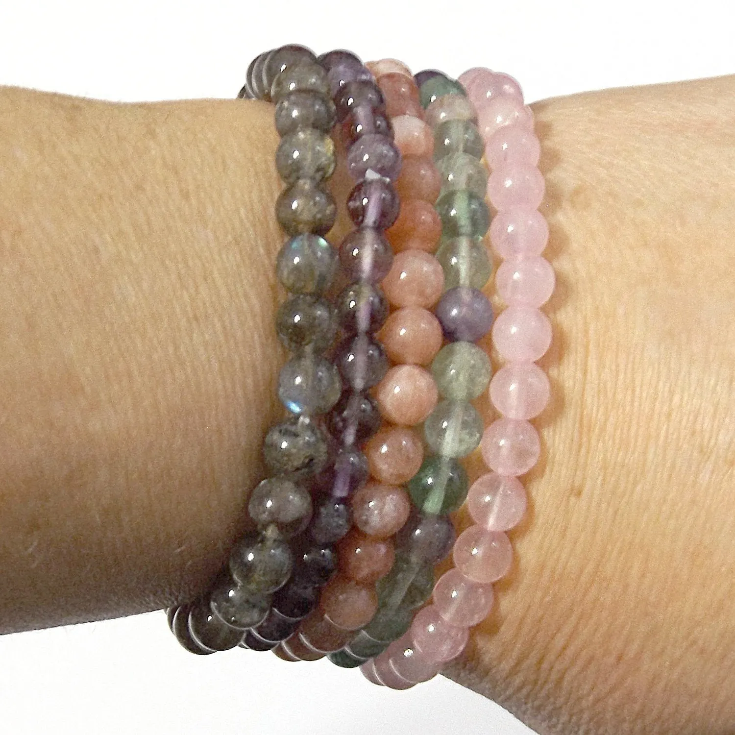 Amethyst Gemstone Healing Bracelet for Stress and Cravings