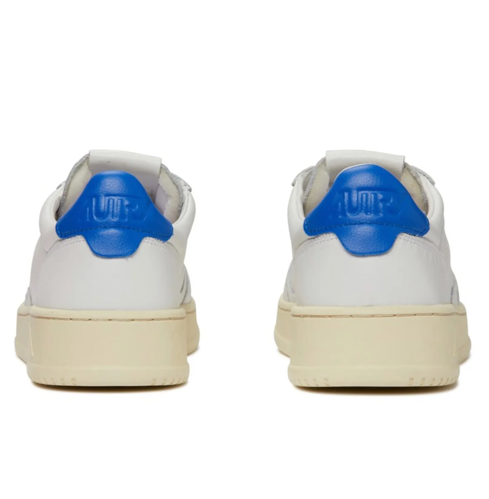 Autry Action Shoes Low Man Leather - White & P Blue