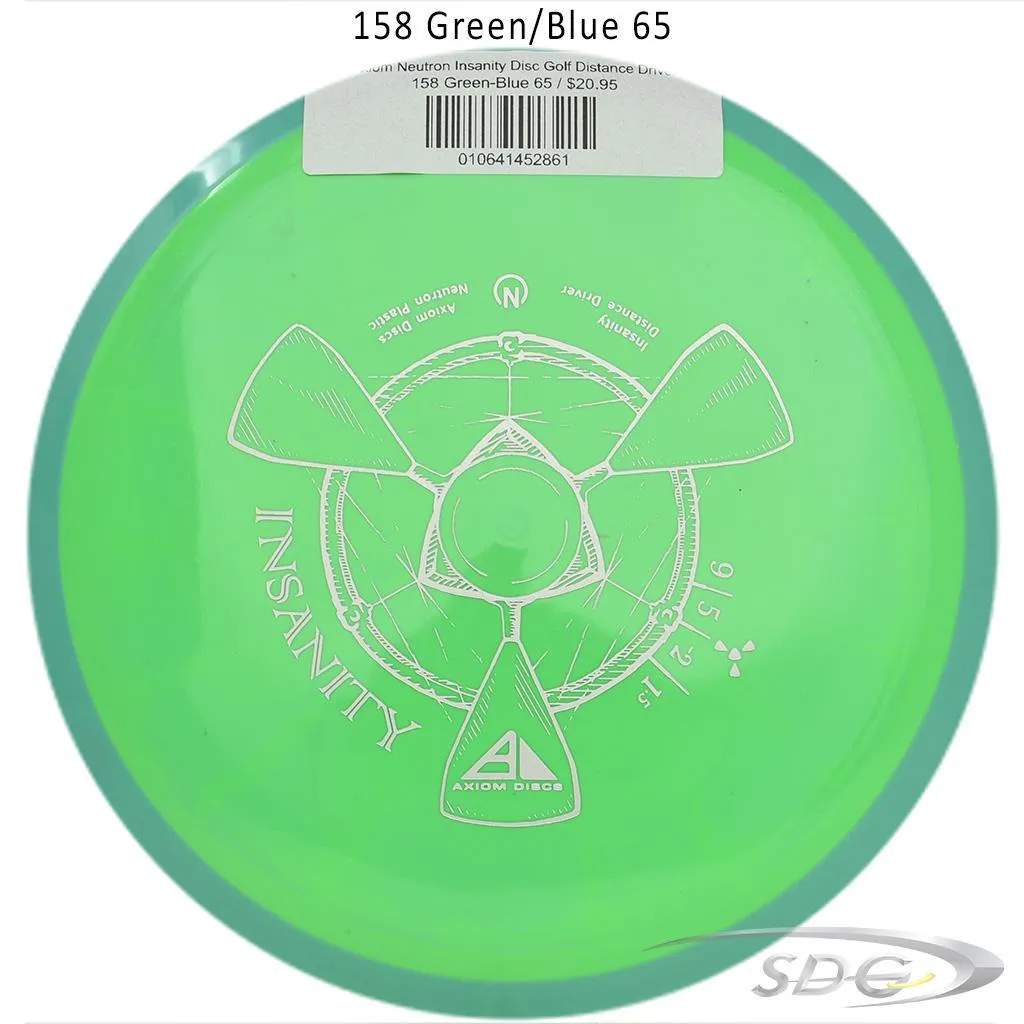 Axiom Neutron Insanity Disc Golf Distance Driver