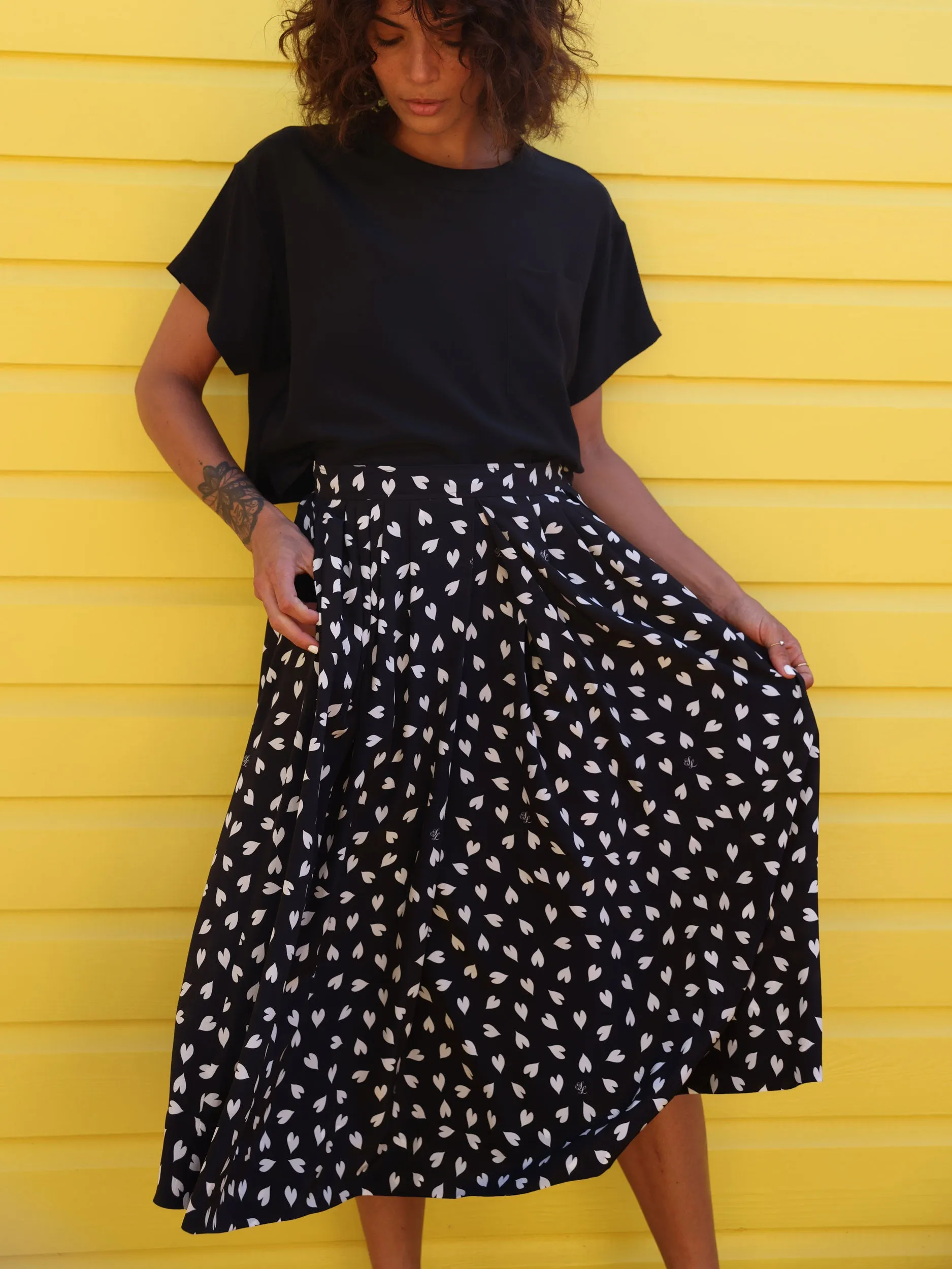 Bardot Skirt | Love Print