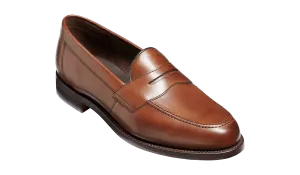 Barker Porthsmouth Traditional American Loafer - Dark Walnut Calf