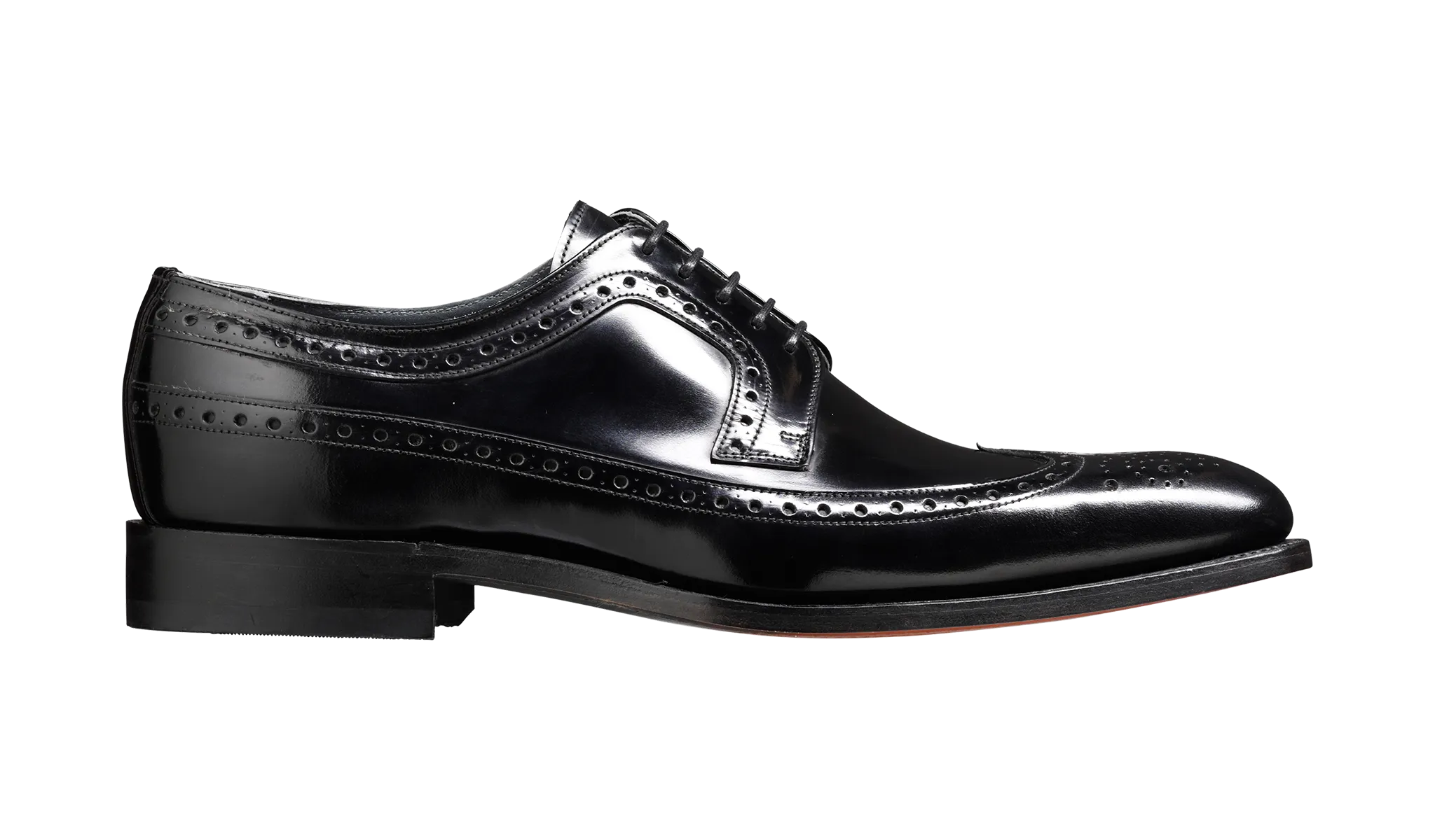 Barker Woodbridge Classic Oxford brogue - Black High-Shine