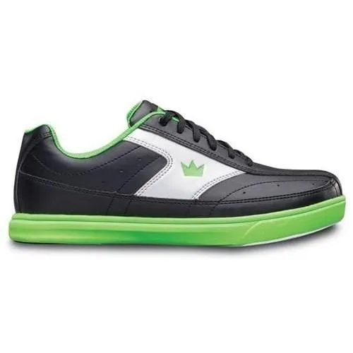 Brunswick Boys Renegade Black Neon Green Bowling Shoes