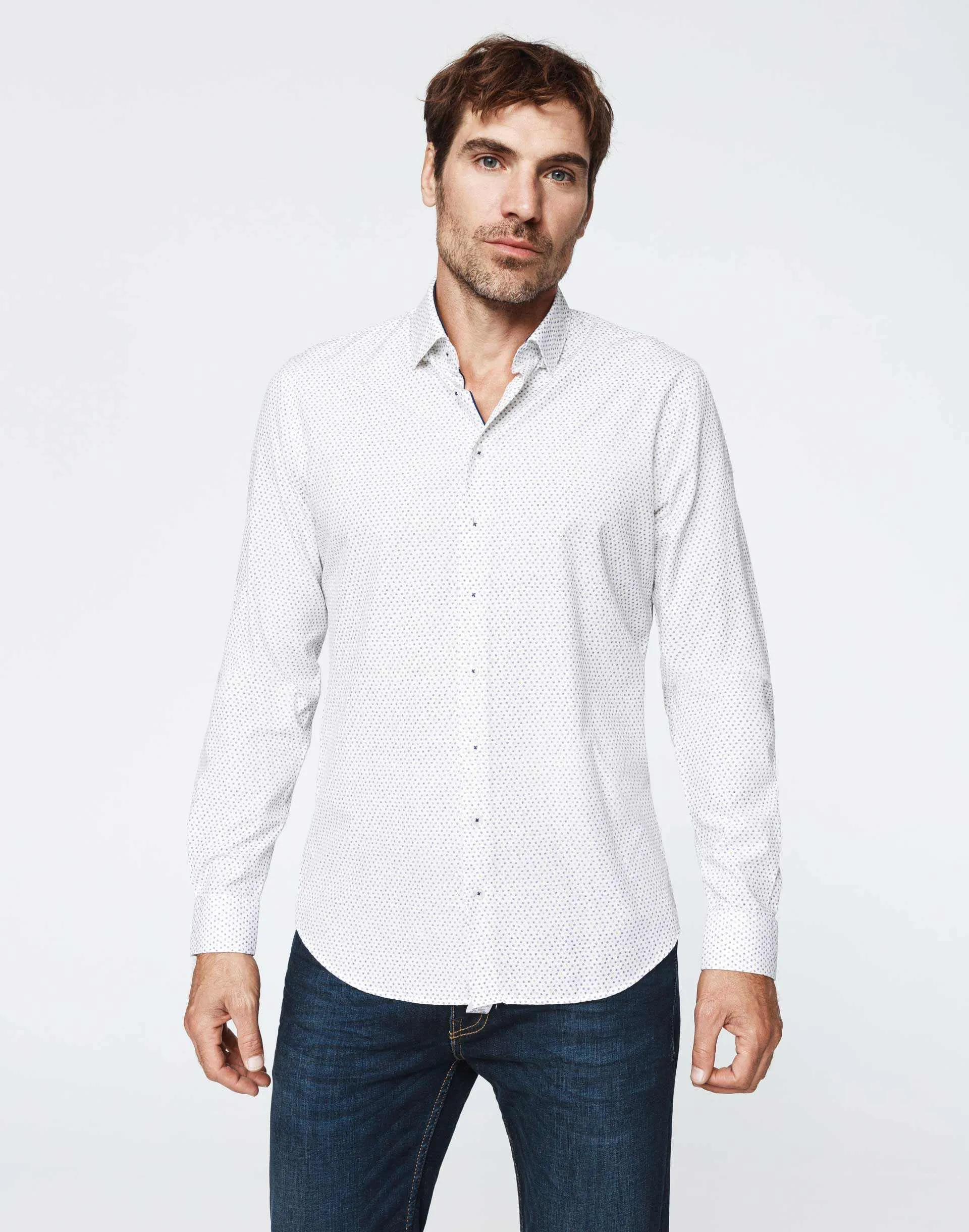 Chemise casual sable