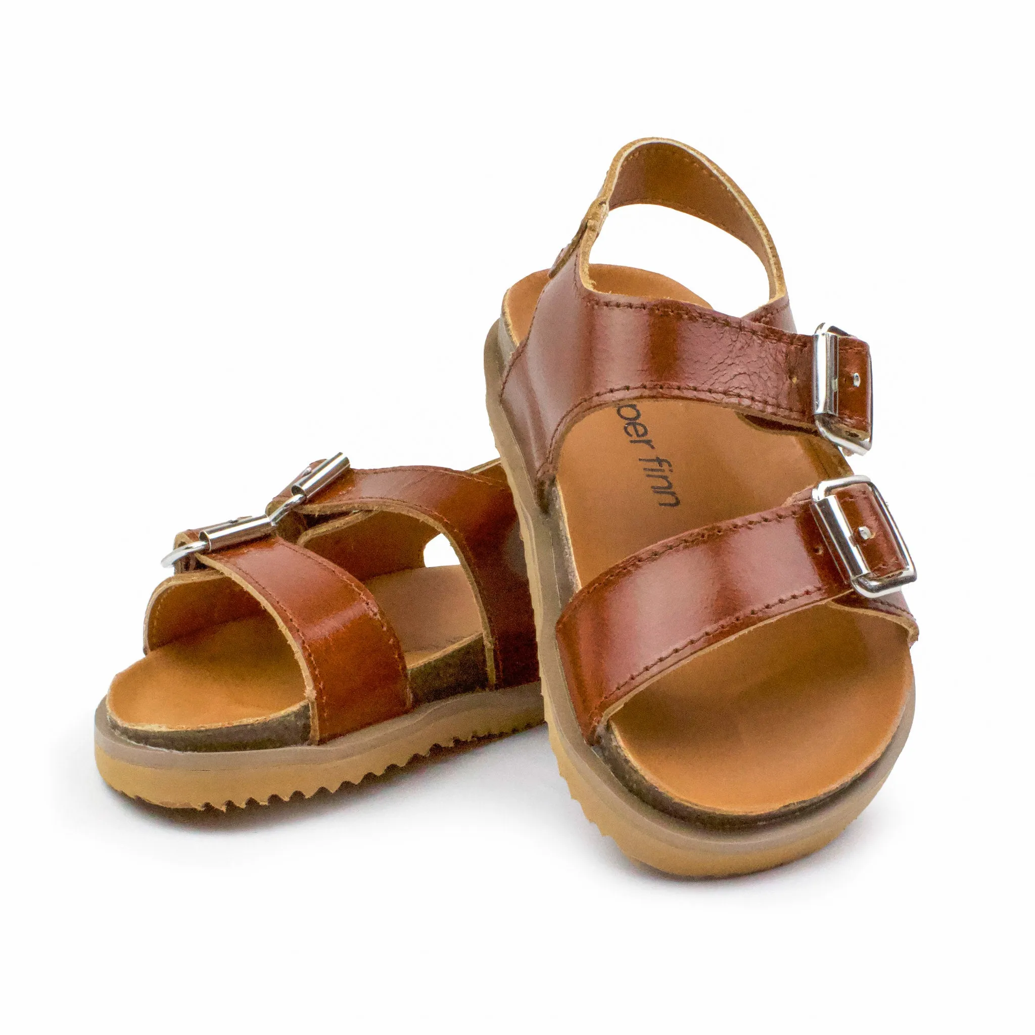 Cognac - Buckle Sandal