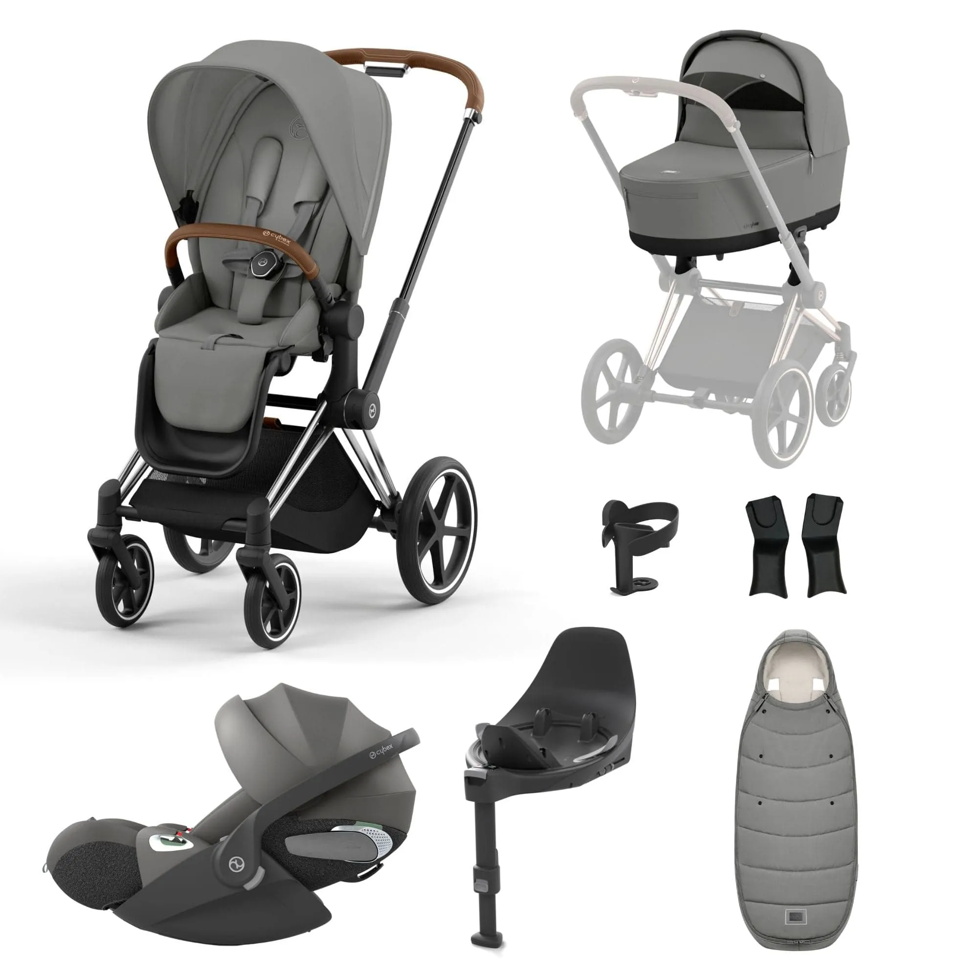 Cybex Priam Cloud T i-Size Bundles - Mirage Grey (2023)