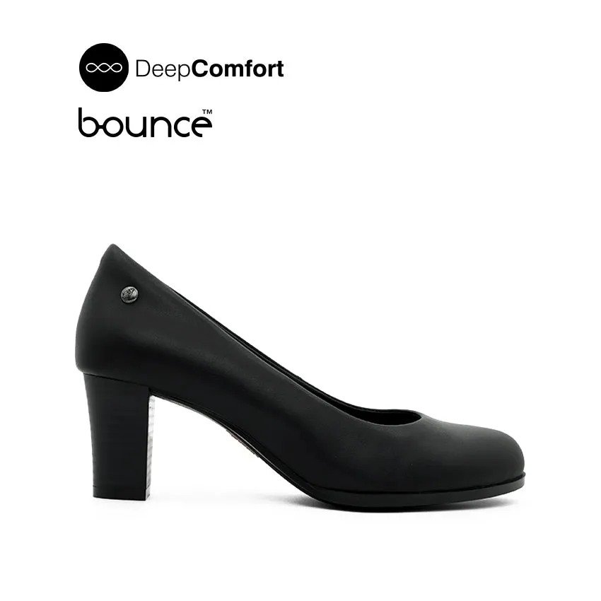 Drixie Pump Women's Shoes - Black Leather