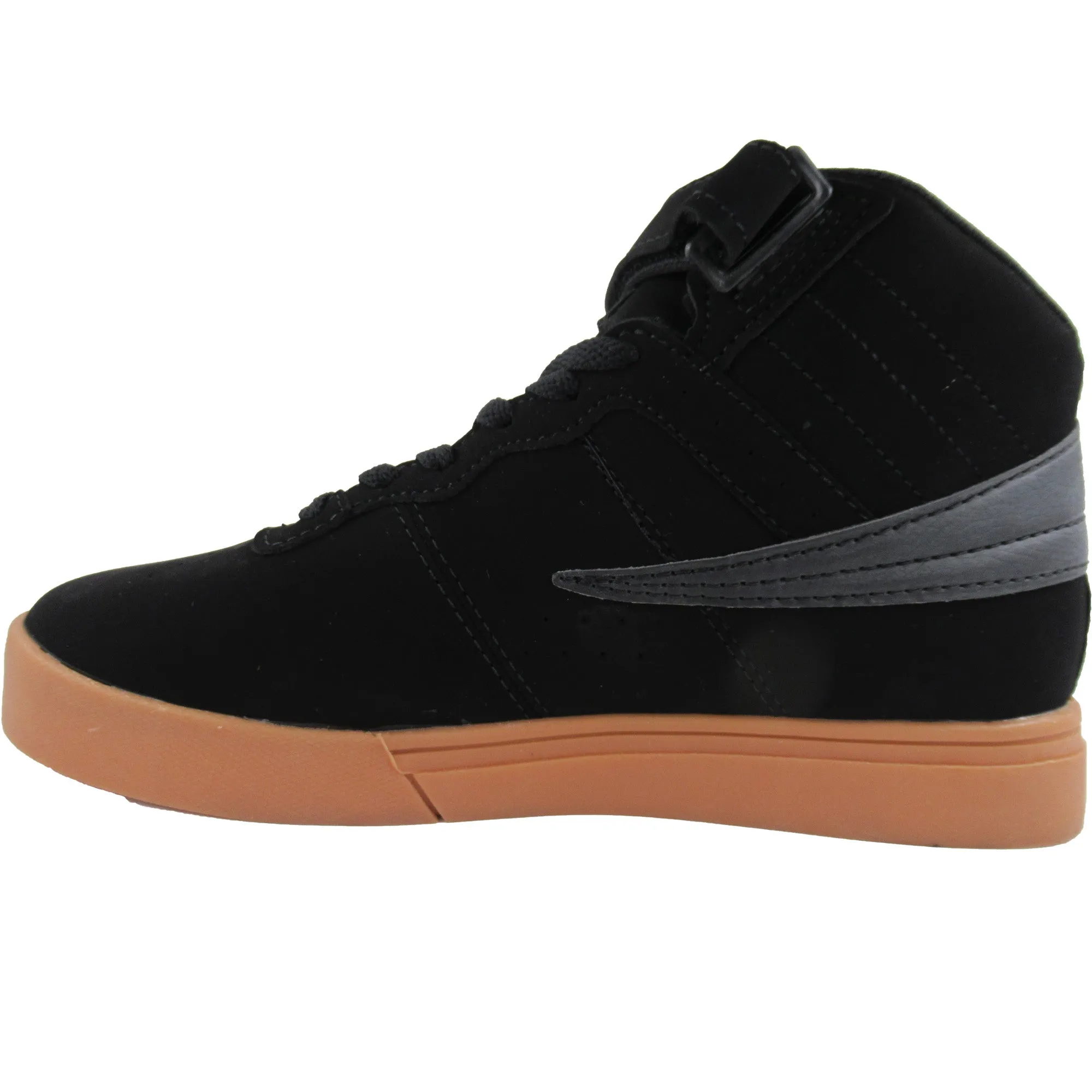 Fila Men's Vulc 13 Mid Plus Black Silver Gum Casual Shoes