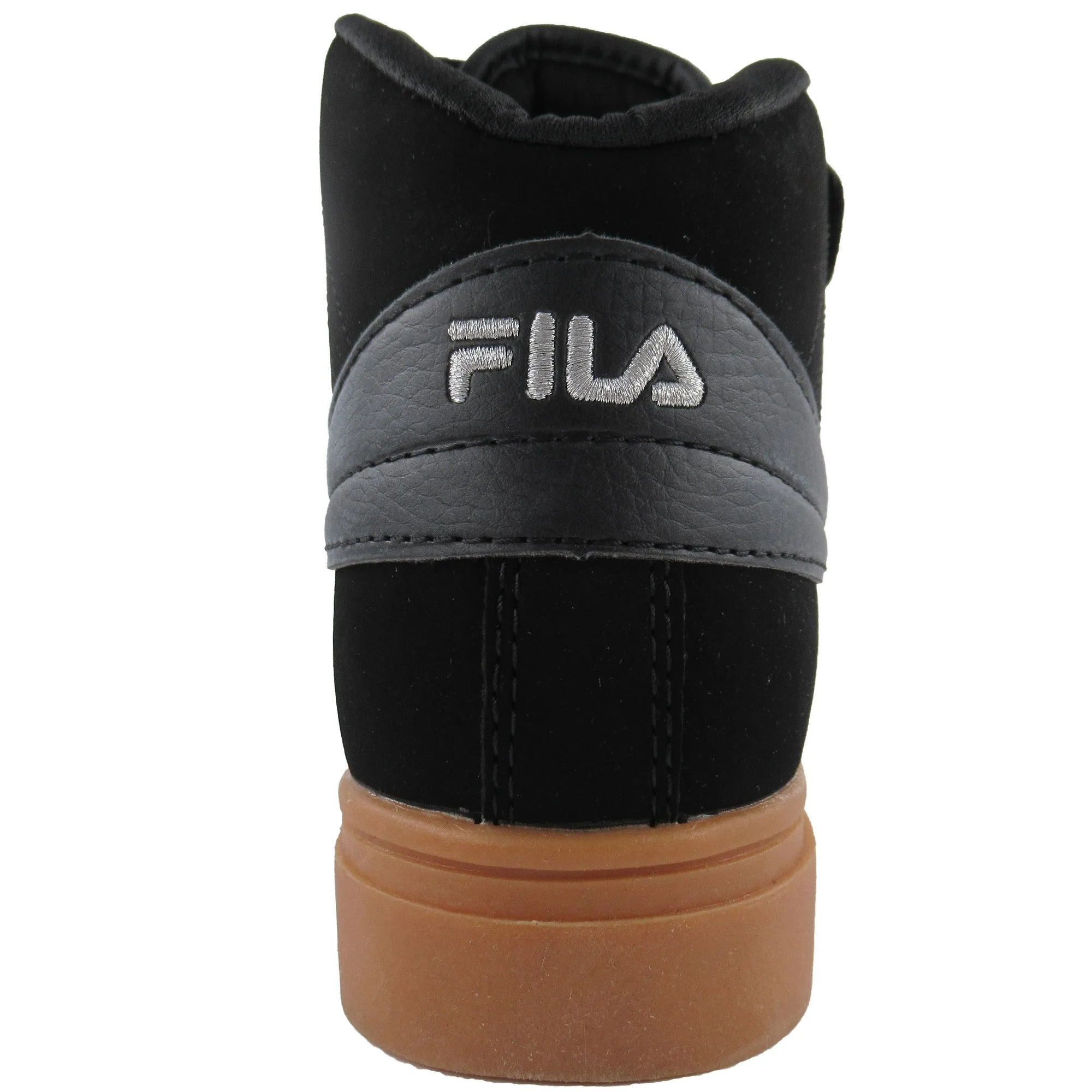 Fila Men's Vulc 13 Mid Plus Black Silver Gum Casual Shoes