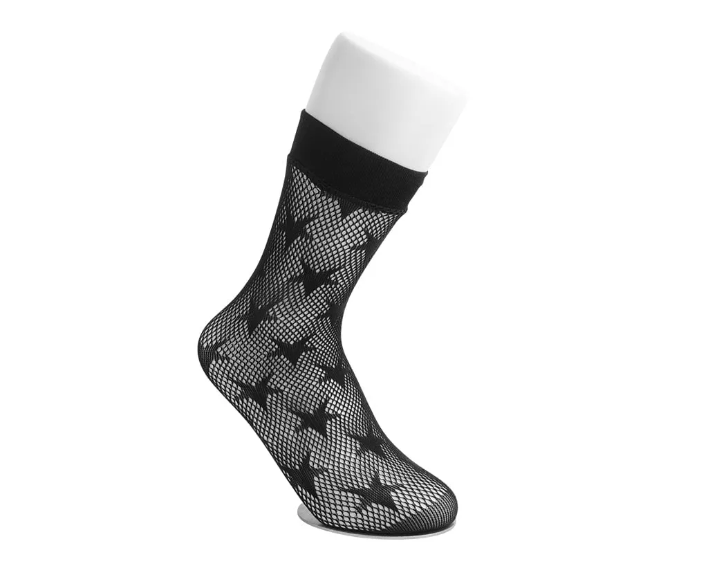 Fishnet Star Crew Sock