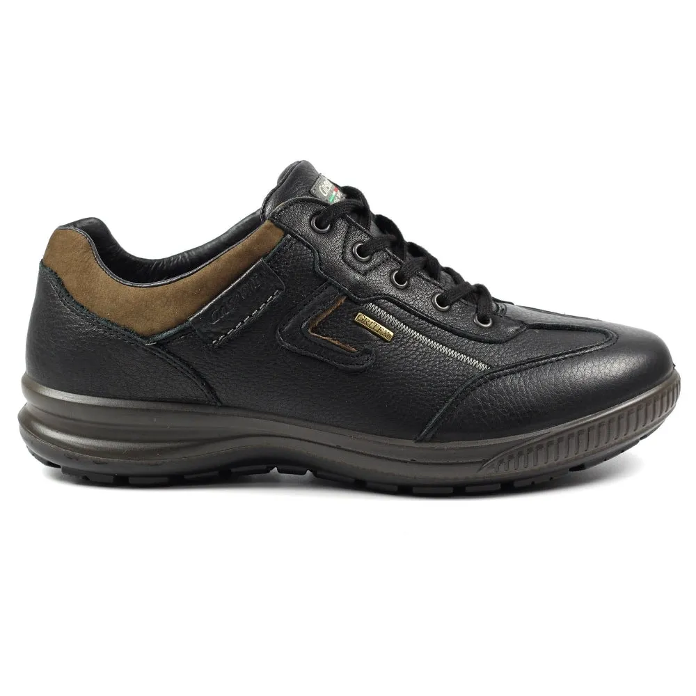 Grisport Arran Black Shoes Leather Walking Shoe Water Resistant Comfort