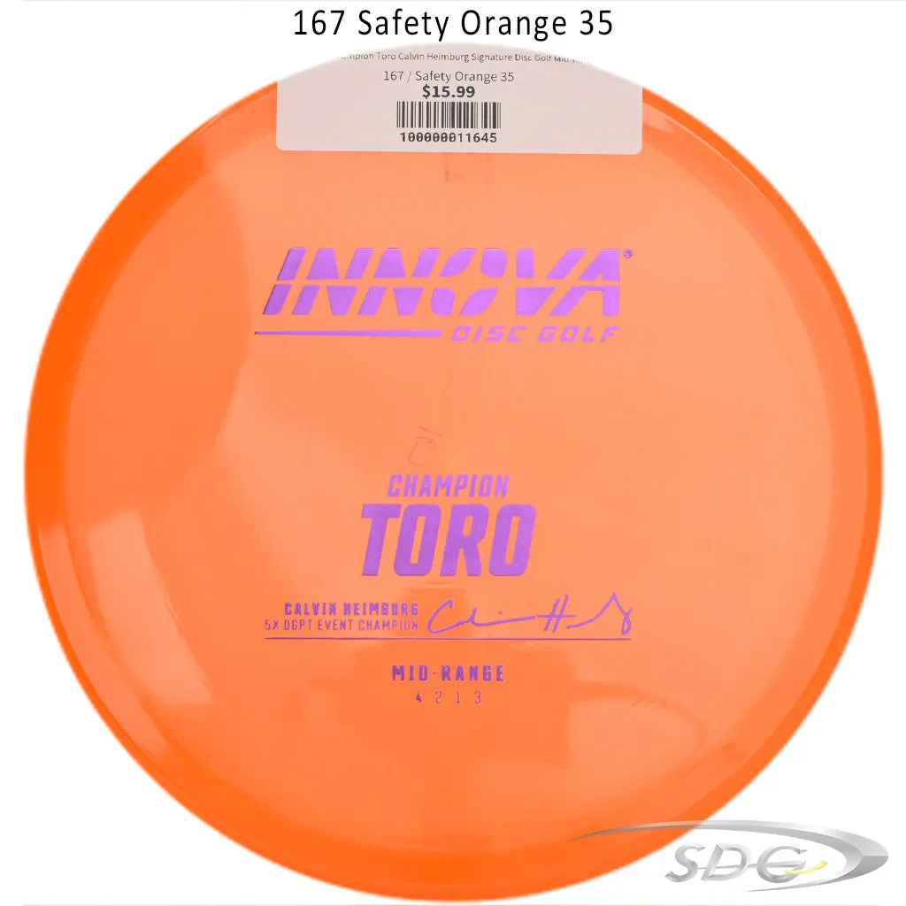 Innova Champion Toro Calvin Heimburg Signature Disc Golf Mid-Range