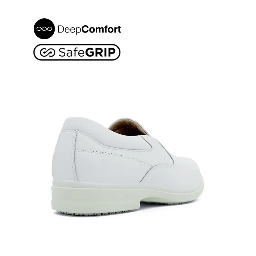 Jerry Slip On PT Men's Shoes - White Leather