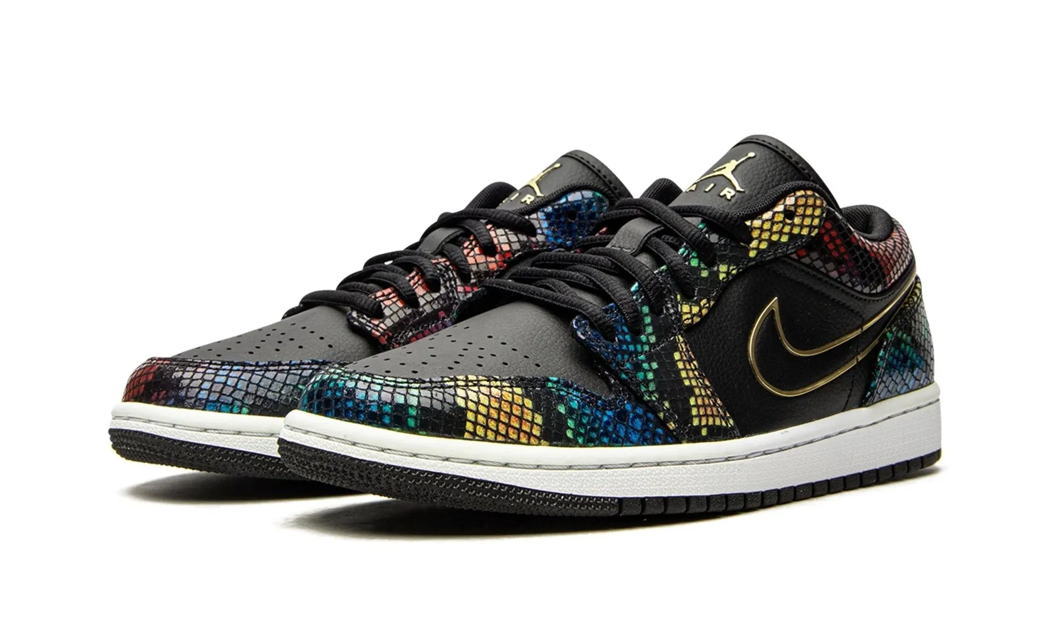 JORDAN 1 LOW MULTI COLOR SNAKESKIN (W)