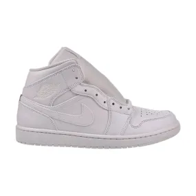 Jordan 1 Mid Men's Shoes Triple White