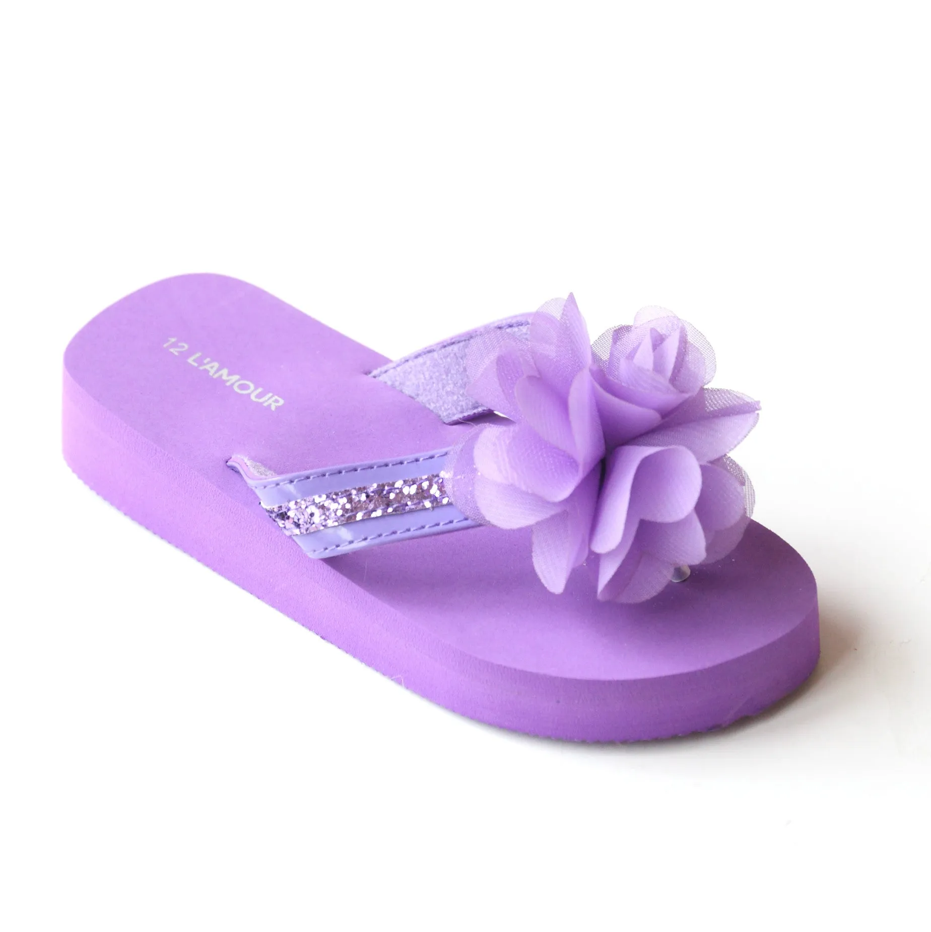 L'Amour Girls Sequin EVA Foam Sandals