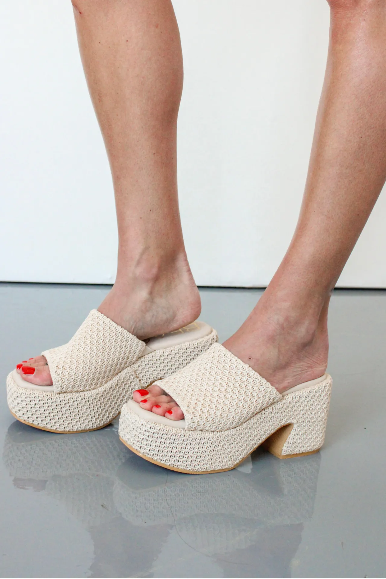 Lizzie Woven Sandal Heel