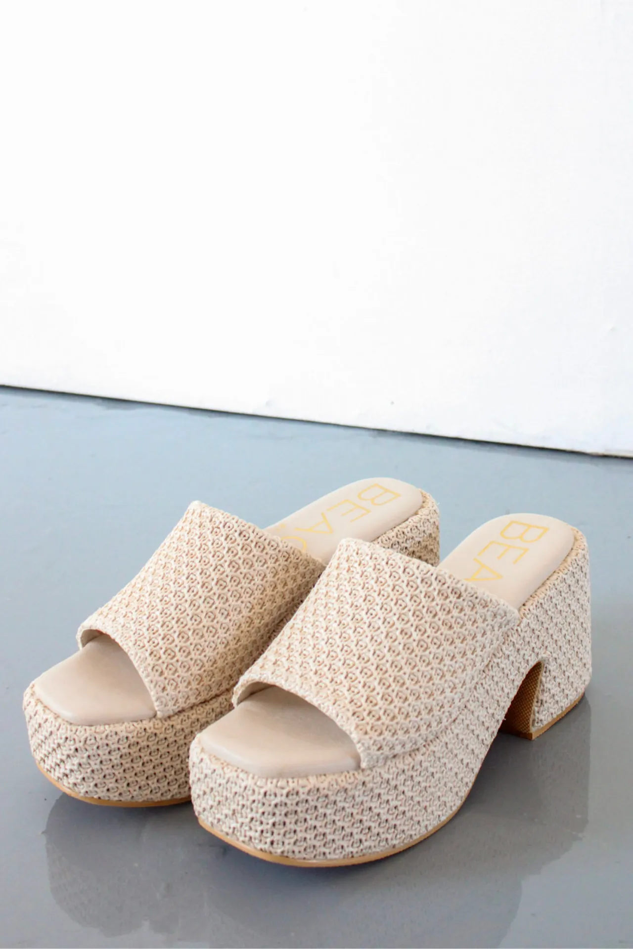 Lizzie Woven Sandal Heel