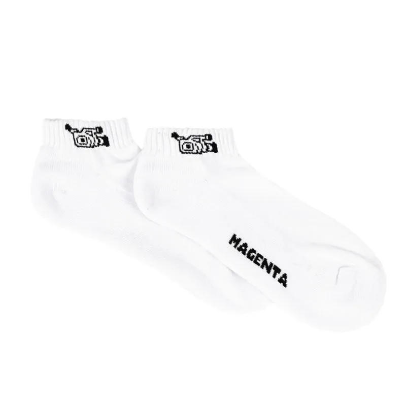 Magenta VX1000 Short Socks White