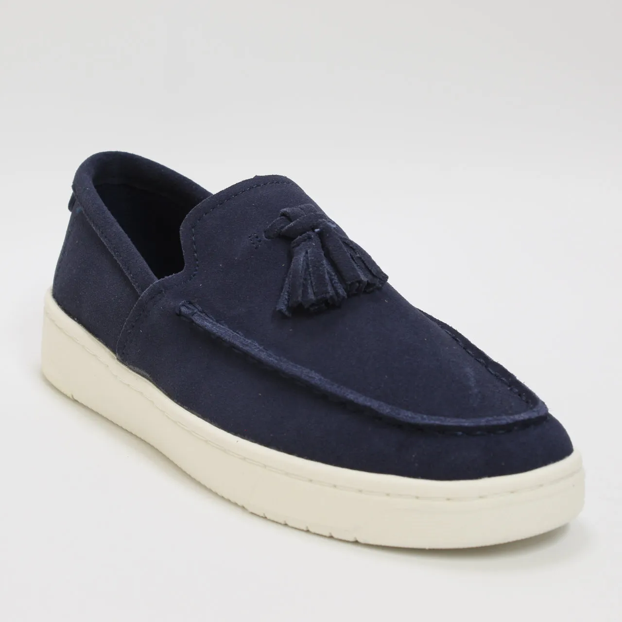 Mens Toms Trvl Lite Penny Loafers Navy Suede