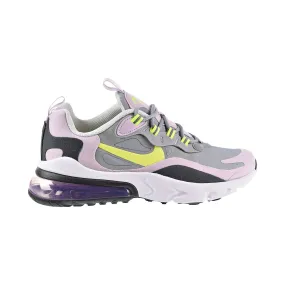 Nike Air Max 270 React (GS) Big Kids' Shoes Particle Grey-Iced Lilac-Lemon Venom