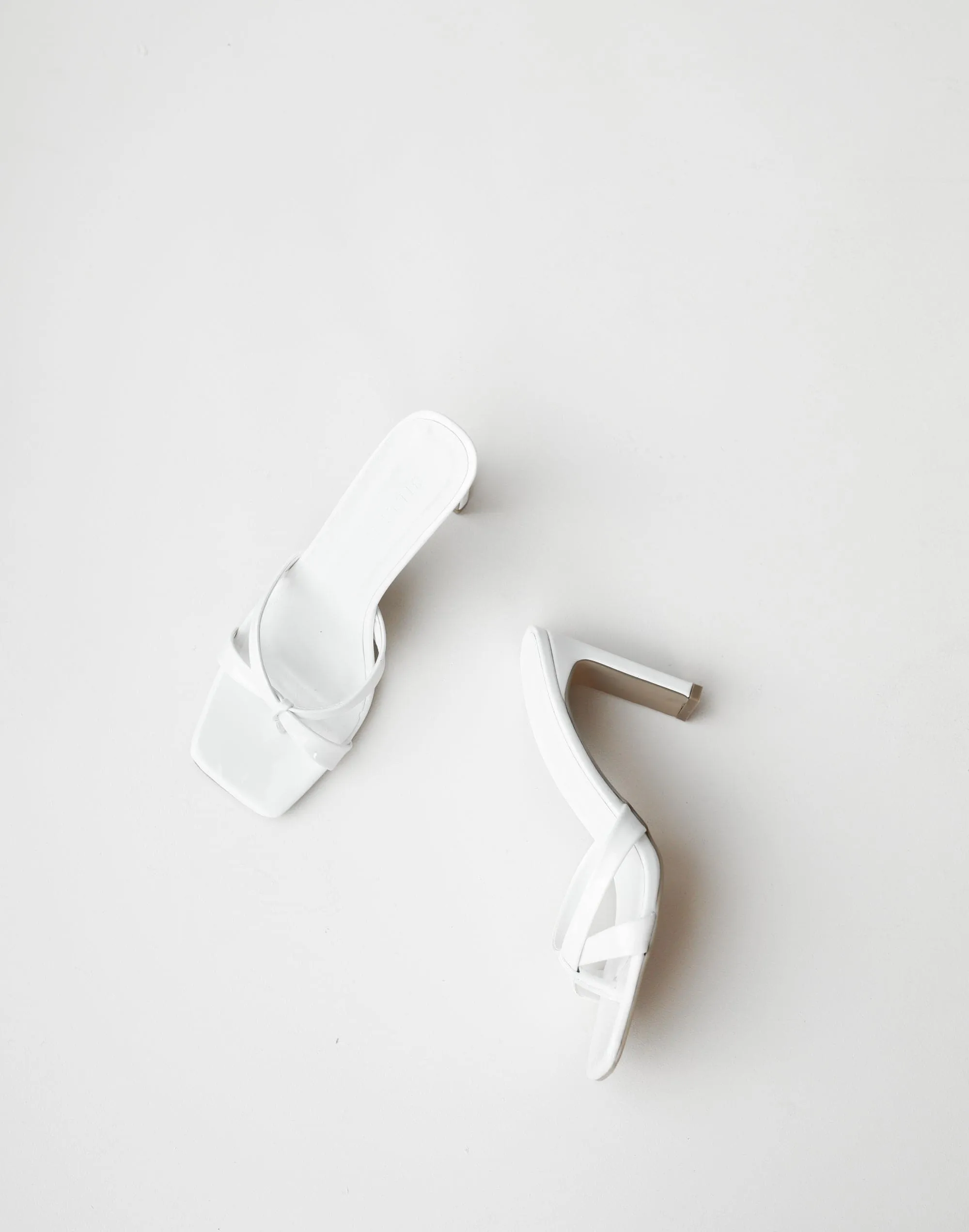 Raylee Heels (White Patent) - By Billini