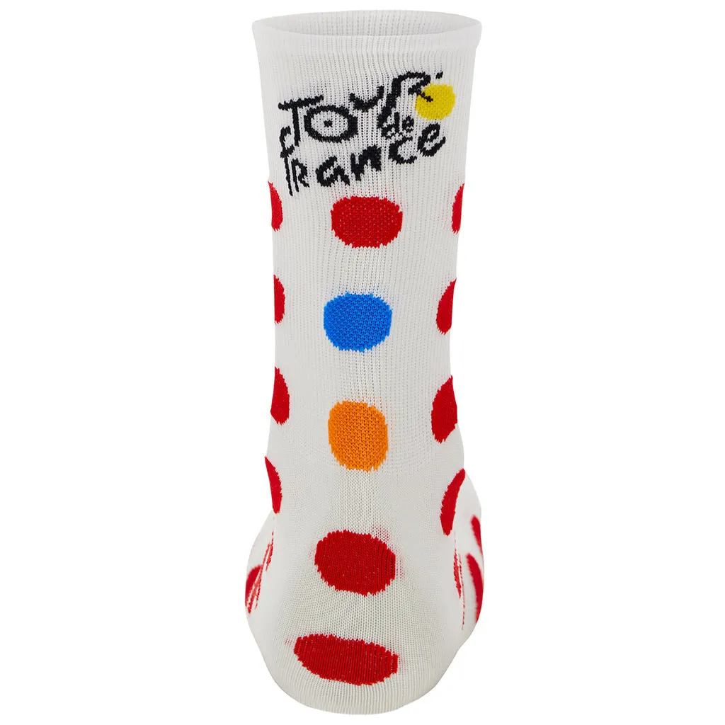 Santini TDF Kom Socks - Polka Dots