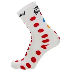 Santini TDF Kom Socks - Polka Dots