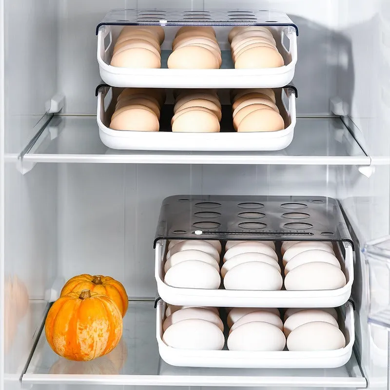 Transparent Rolling Style Egg Storage Tray