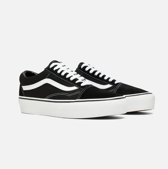 Vans women's wedge sneakers shoe Old Skool Platform VN0A3B3UY281 black-white 