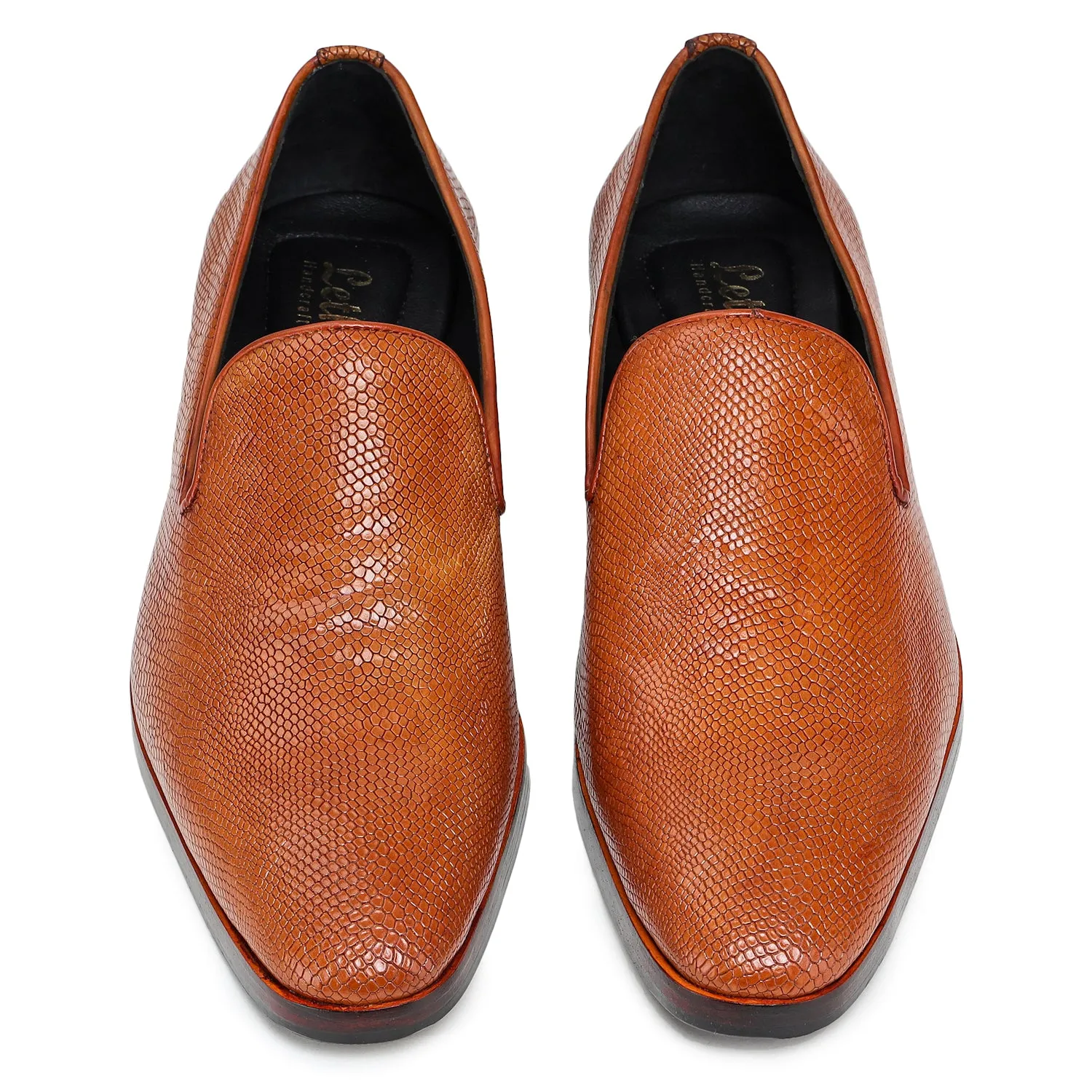 Venetian Loafers - Python Cognac